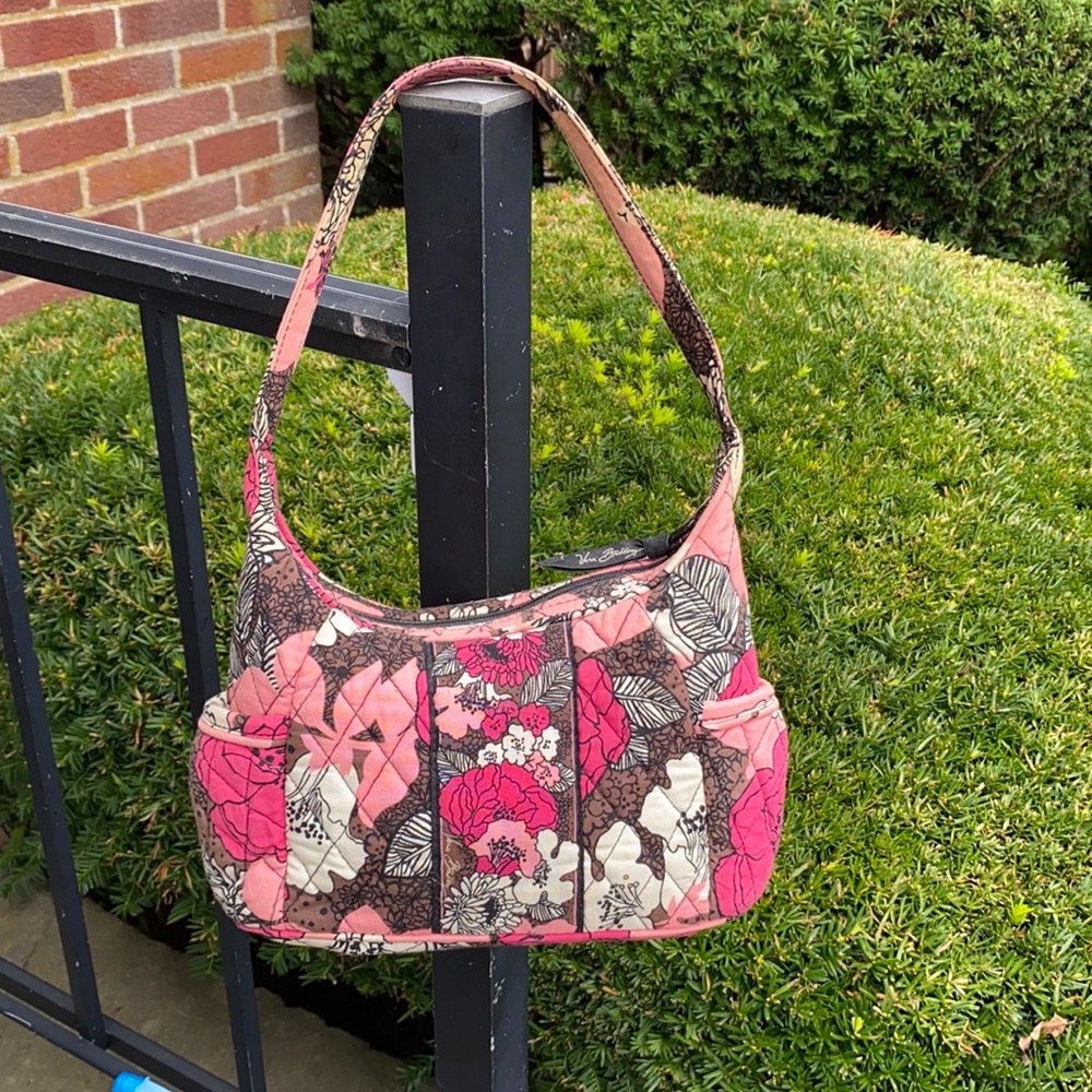 VERA BRADLEY MOCHA ROUGE SMALL SHOULDER BAG